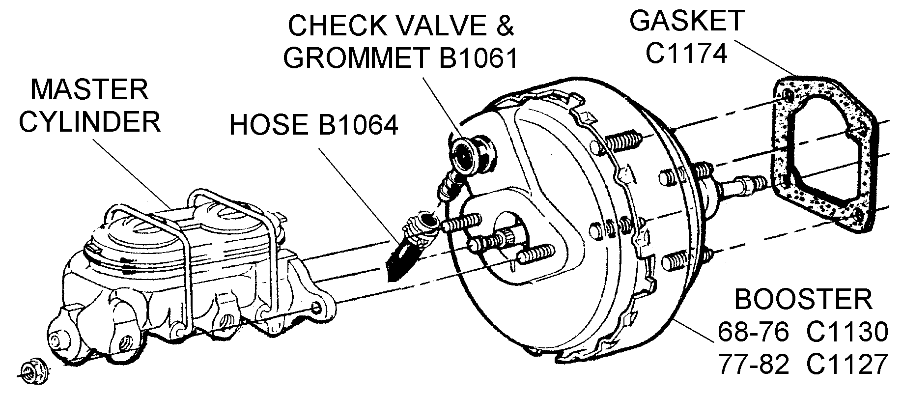 Master Cylinder - Diagram View - Chicago Corvette Supply