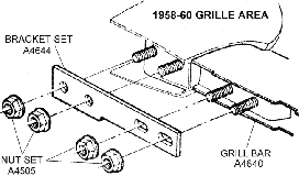 1958-60 Grill Area Diagram Thumbnail