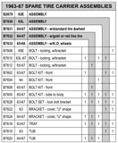 Spare Tire Carrier Assemblies Diagram Thumbnail