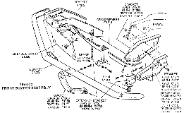 1968-72 Front Bumper Assembly Diagram Thumbnail