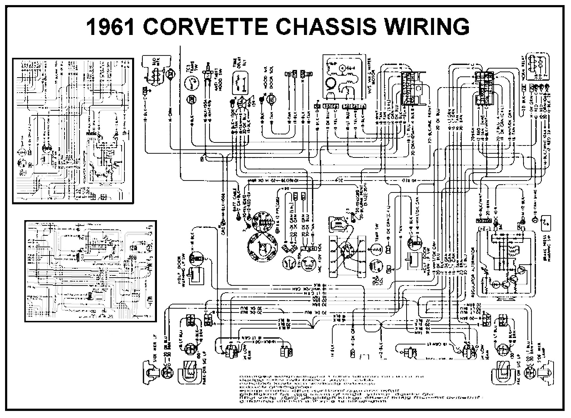 1961 Corvette Chassis Wiring - Diagram View - Chicago Corvette Supply