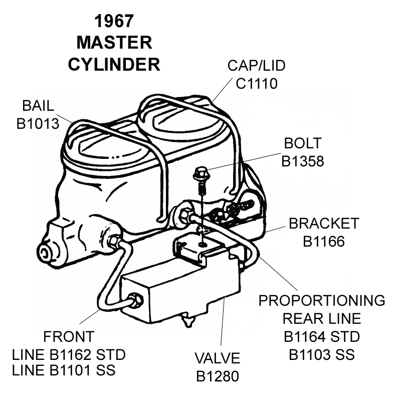 [DIAGRAM] Chevy Brake Master Cylinder Diagram