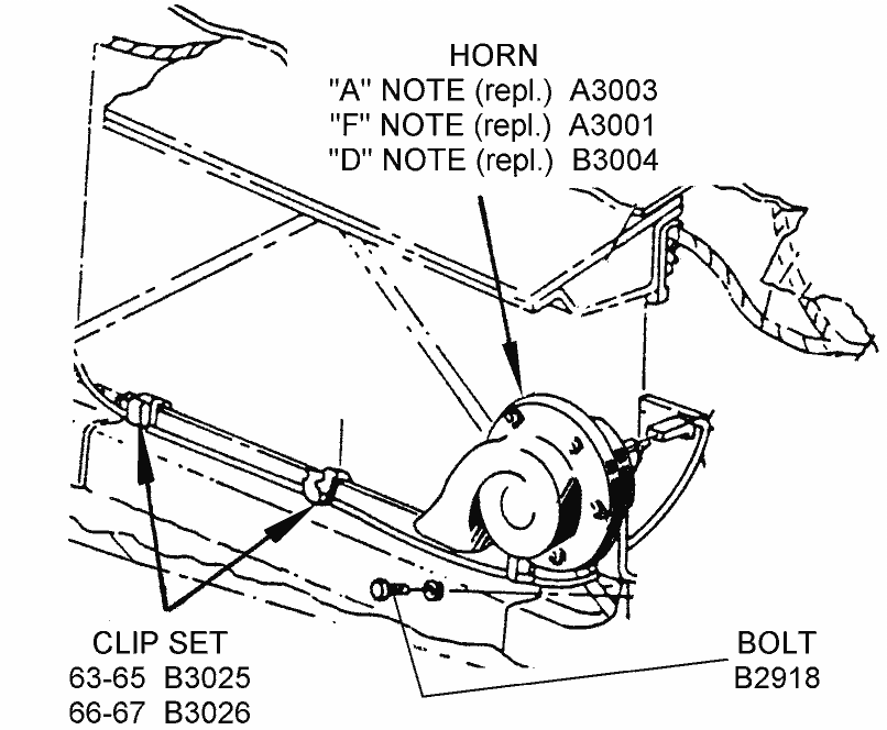 Horn System Diagram View Chicago Corvette Supply