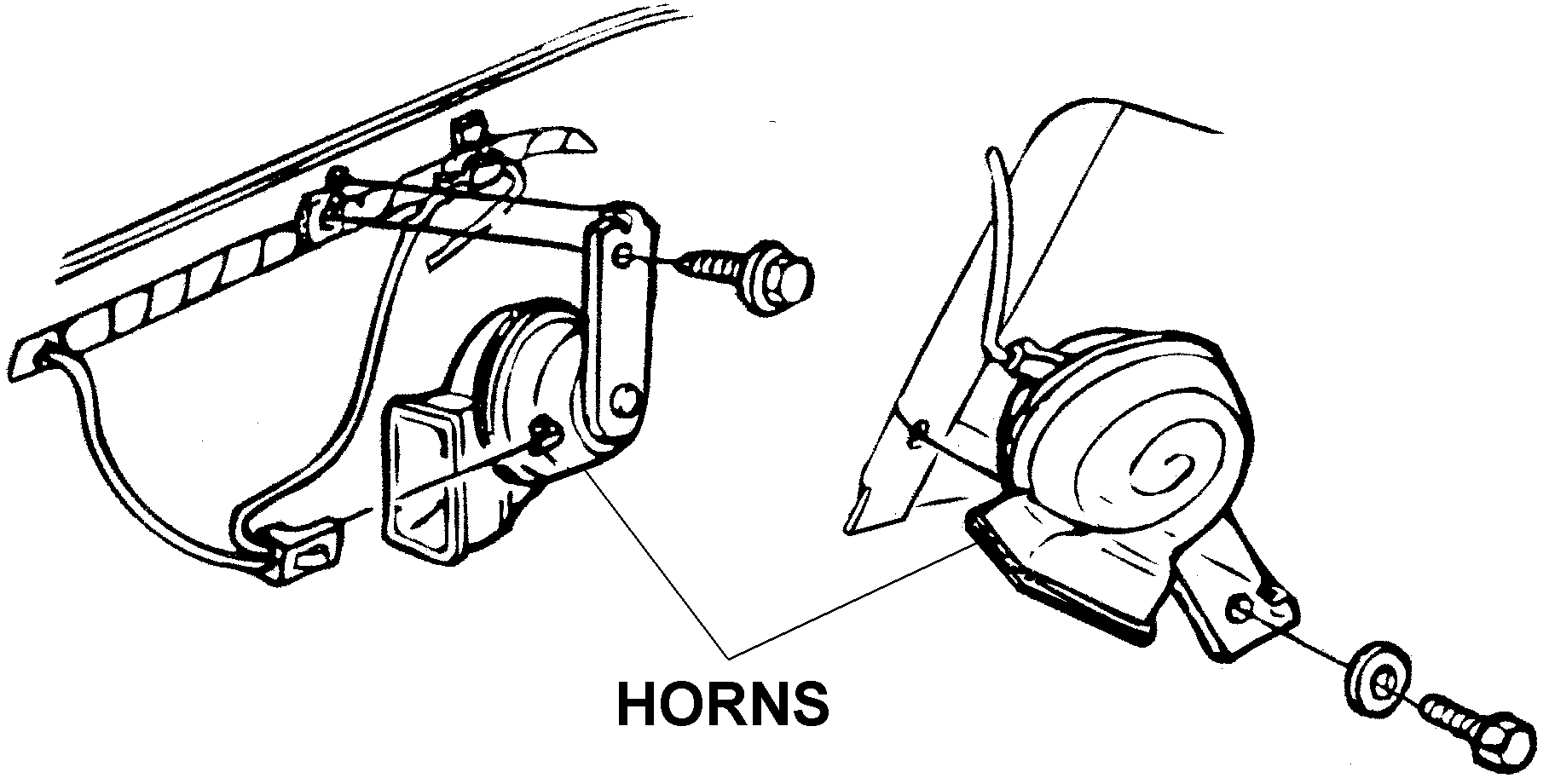 Horns Diagram View Chicago Corvette Supply