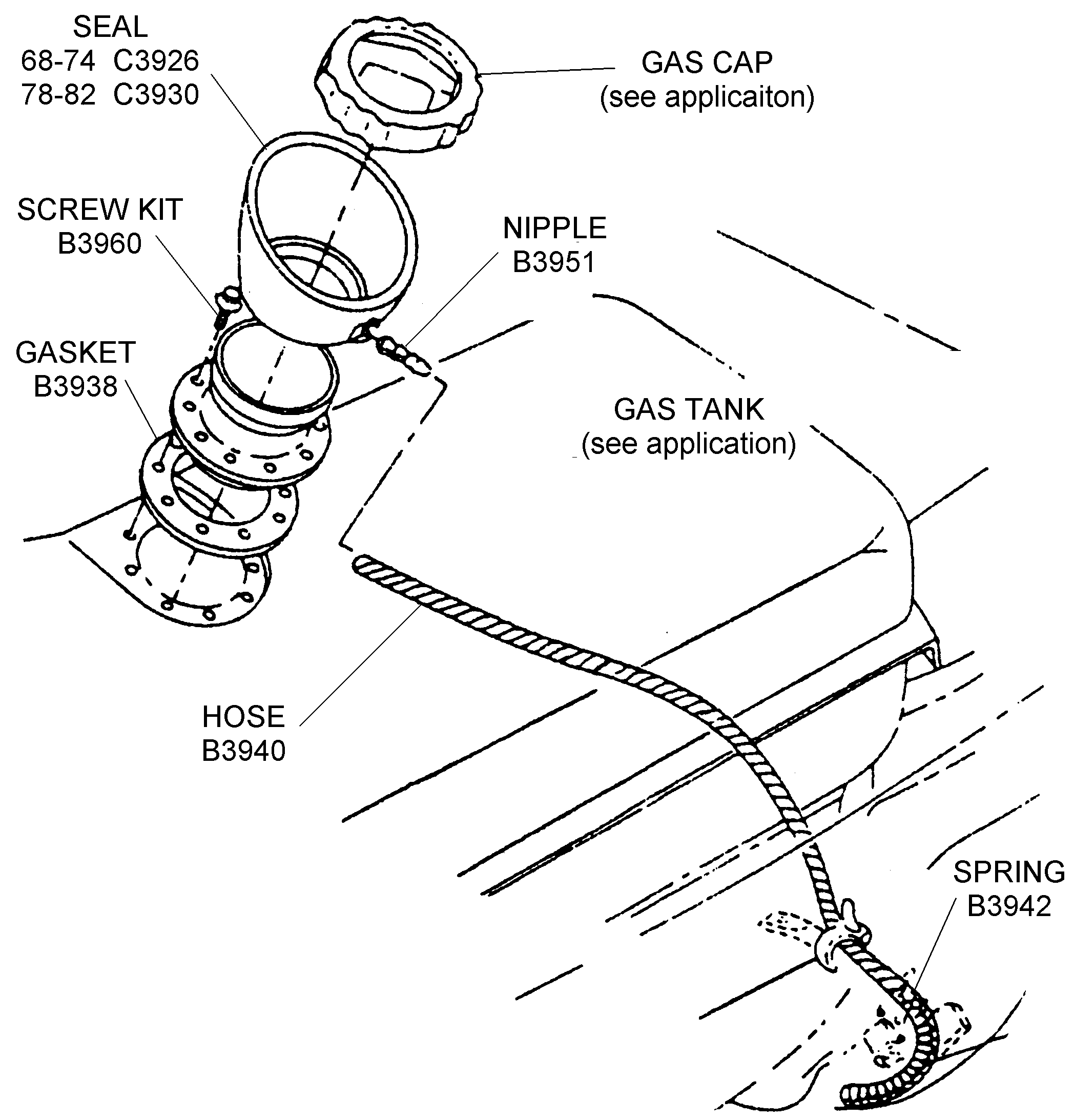 Gas Tank and Gas Cap Assembly - Diagram View - Chicago ... 84 jeep cj7 wiring diagram 