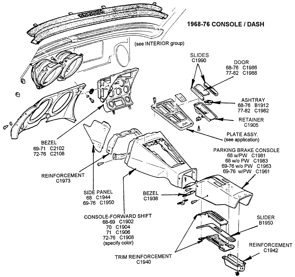 1978-76 Console    Dash - Diagram View