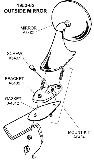 1953-62 Outside Mirror Diagram Thumbnail