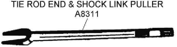 Tie Rod End and Shock Link Puller Diagram Thumbnail