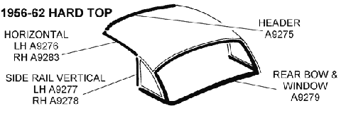 1956-62 Hard Top Diagram Thumbnail