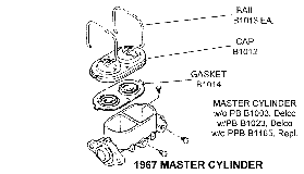 1967 Master Cylinder Diagram Thumbnail