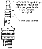 NOS AC Spark Plugs Diagram Thumbnail