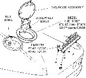 Gas Door Assembly Diagram Thumbnail