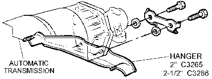 Automatic Transmission Exhaust Hanger Diagram Thumbnail