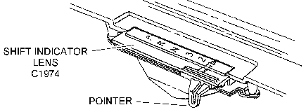 Shift Indicator Lens and Pointer Diagram Thumbnail