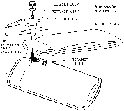 Sun Visor Assembly Diagram Thumbnail