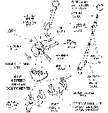 1968-76 4-Speed Shifter Components Diagram Thumbnail