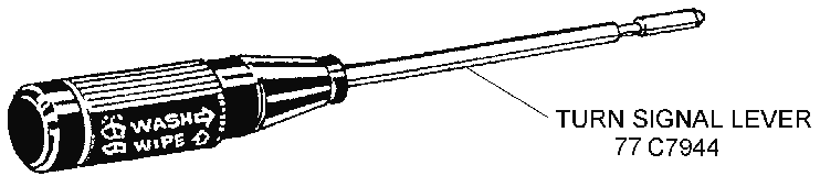 1977 Turn Signal Lever Diagram Thumbnail