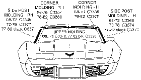 Side Post and Corner Moldings Diagram Thumbnail